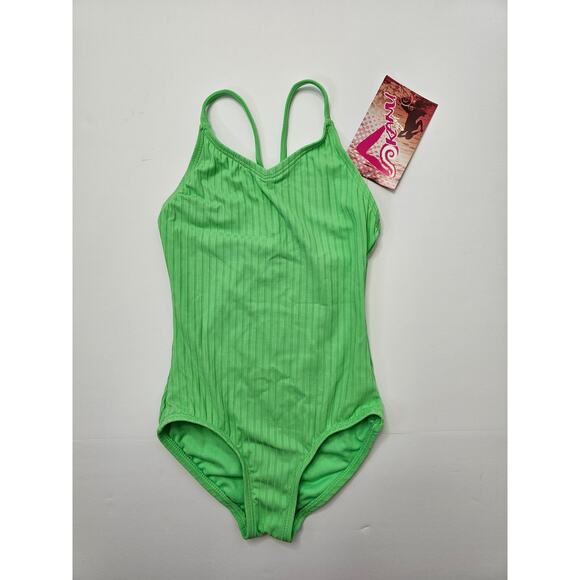 Kanu Surf Swim little girls one piece size 4 Green - Picture 1 of 3